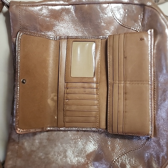 Frye Leather Melissa Metallic Wallet - Picture 5 of 7